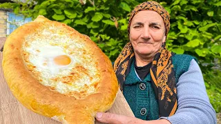 Cooking Crispy And Delicious Homemade Khachapuri In An Azerbaijani Village