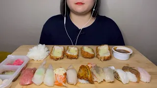 초밥 치즈돈까스 먹방 ASMR SUSHI CHEESE PORK CUTLET MUKBANG