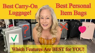 BEST Carry-On and Personal Item Bags!  MUST HAVE Features for your Carry-on Only Adventure!