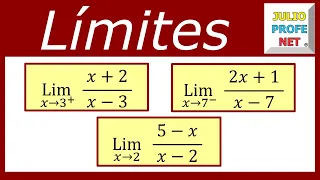 LÍMITES INFINITOS - Ejercicios 1, 2 y 3