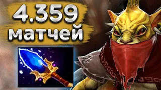 4000 матчей на Баунти Хантере! Аганим первым слотом - Bounty Hunter 7.34 DOTA 2