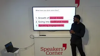 Timothy Armoo visits Speakers Corner