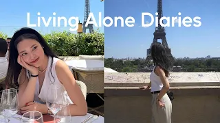 Living Alone Diaries | Traveling to Paris for the first time, Paris apartment, Sunday reset cleaning