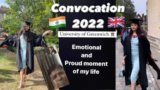 My Convocation🎓 |Graduation ceremony University of Greenwich | International student UK