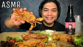 ASMR CRISPY SOFTSHELL CRAB MUKBANG | Cooking & Eating Sound, No Talking | Dango ASMR