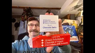 Schweizer Armee Schokolade und Notportion