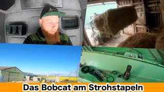 FarmVLOG#337 - Das Bobcat am Stroh stapeln