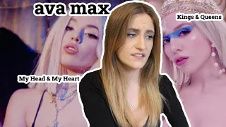 FIRST TIME Reaction To Ava Max - My Head & My Heart & Kings & Queens