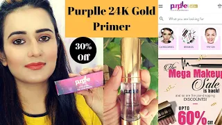 Purplle 24K Gold Primer |Review n Demo | SWATI BHAMBRA