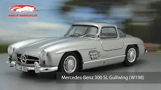 ck-modelcars-video: Mercedes-Benz 300 SL Gullwing (W198) 1954-1957 silber Schuco