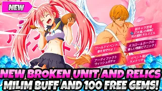 *100 FREE GEMS & MILIM BUFF!!* + A BRAND NEW BROKEN UNIT, RELICS & MORE ARE HERE! (7DS Grand Cross)