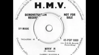 DANNY RIVERS & THE RIVER MEN - Movin' In - HMV POP 1000 - UK 1962 RGM Rock & Roll Rocker