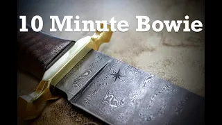 How I Forged My First Texas Bowie knife From An Old Saw Blade!! Knifemaking, Bladesmithing