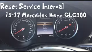 How to Reset Service Interval 2016 Mercedes Benz GLC300 2015-2017