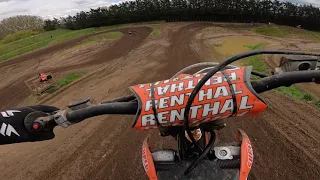 Deep day at Mildenhall Mx 2021 || Nearly land on someone?! || KTM 125 2021