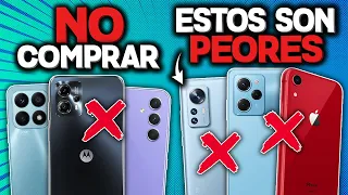 👎🏻 LOS 6 PEORES CELULARES que NO DEBES COMPRAR en 2023 ¡HUYE DE ESTOS!