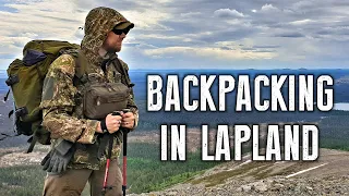 5 days backpacking in Lapland - midnight sun, water crossings & snowy fells (FULL MOVIE)