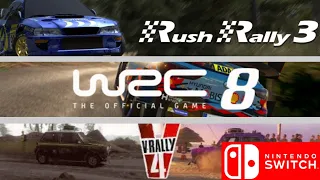 WRC 8▪V-RALLY 4▪RUSH RALLY 3 | Ралли для Nintendo Switch