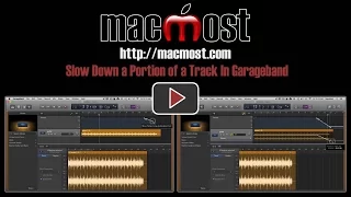 Slow Down a Portion of a Track In Garageband (#1185)