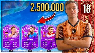 JEG BRUGTE 2.500.000 COINS PÅ DE HER 3 VILDE FUT BIRTHDAY KORT! - FUT CHAMPIONS #18