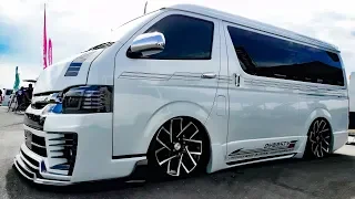 (4K)DYNASTY EXIST EVO 200 HIACE TYPE IV WIDE ダイナスティ 200系ハイエース4型ワイド - SBM大阪2018