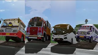 Indian truck and tourist van  off road//KSRTC,Force   trevlar, sachina,tata, Ashoka Leyland