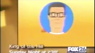 King of the Hill - Sunday at 730 - 1998 Fox 26 Commercial