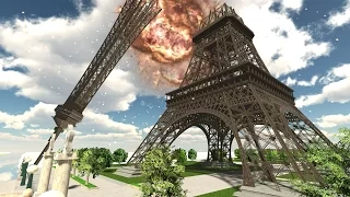 Demolition 3D - Eiffel Tower Collapses!