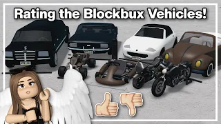 Buying & Rating ALL the BLOCKBUX Vehicles! - Bloxburg