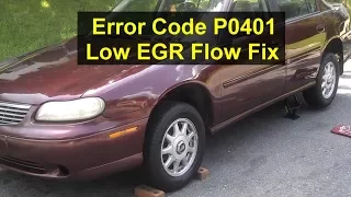 Error code P0401 EGR flow low, GM V6 cylinder engine, Chroverlet Malibu - VOTD