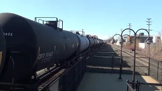 CSXT 5201 Leads CSX K623 East through Union, NJ with a Friendly Crew 02/09/2019