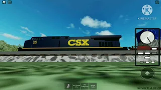 CSX 702 train does emergency stop