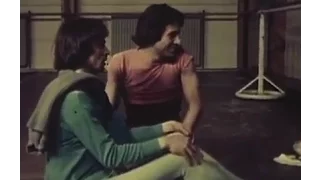 Rudolph Nureyev, and Paolo Bortoluzzi rehearse Maurice Bejart's 'Songs of a Wayfarer'