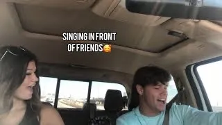 Singing infront of friends for first time