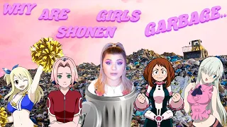 WHY ARE SHONEN GIRLS GARBAGE?! Analysis of typical tropes of shonen girls