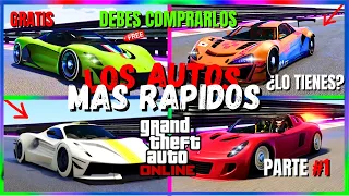 GTA5 LOS COCHES MÁS RÁPIDOS de GTA 5 ONLINE 2023 | CLASE SUPER #1 ¡DEBES COMPRARLOS YA! | Uchol4k