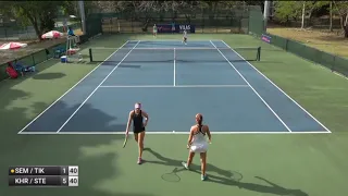 Darja Semenistaja/Anastasia Tikhonova - (2)Irina Khromacheva/Natalija Stevanovic  - 25 SANTO DOMINGO