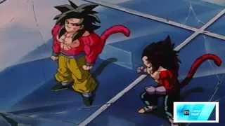 Dragonball GT: Goku & Vegeta Fusion ~ Gogeta SSJ4 Vs Omega Shenron