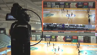 Basketball filmed with the PIX4TEAM automatic camera