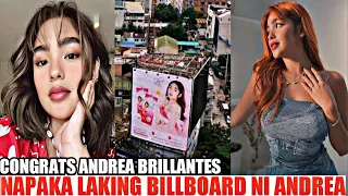 NAPAKA LAKING BILLBOARD NI ANDREA BRILLANTES PINAGKAGULUHAN NG MGA FANS