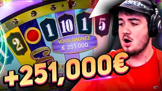 Bidule Record win 251 000€ on Crazy Time slot - TOP 5 mega wins in casino online
