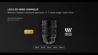 Panasonic MFT 10-25mm f1.7 lens announcement at Photokina 2018