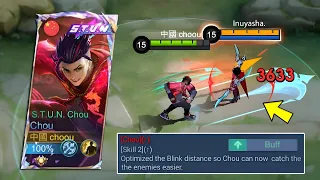 FINALLY!! THANK YOU MOONTON FOR THIS BUFF! CHOU META IS BACK - Mobile Legends