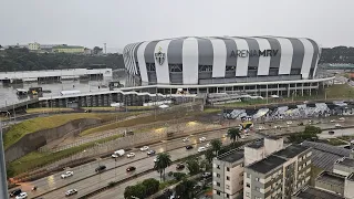 Nossa Arena MRV  - CHUVA NA ARENA MAIS LINDA DO MUNDO....está ao vivo!