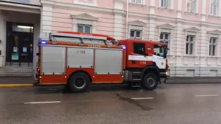 Estonian fire trucks VS Berliner feuerwehr responding compilation