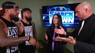 the usos and wwe officials backstage smackdown June 4 2021