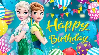 Happy Birthday! Anna from Frozen has birthday full of fun with her sister Elsa and their friends.