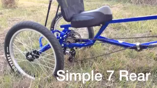 Bicycle Sports' Recumbent Three Wheeler