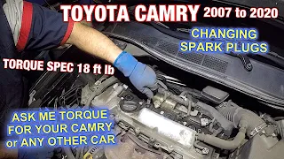 Toyota Camry 2006 to 2020 Tune Up new Denso spark plugs, Easy Job you can do it yourself