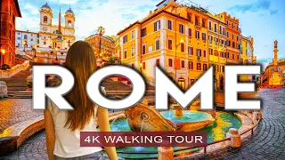 ROME, ITALY 🇮🇹 2023 Summer Walk | Spanish Steps, Trevi Fountain, Pantheon, Piazza Navona | 4K